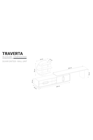 Traverta Duvar Ünitesi