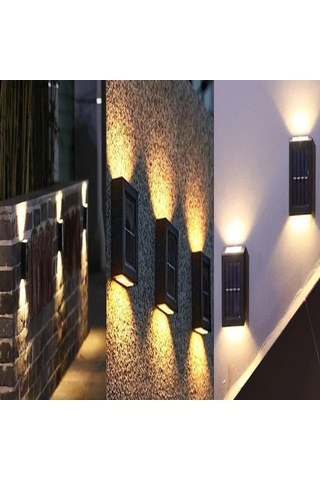 Çift Yönlü Sensörlü Modern Bahçe Ve Duvar Led, Çok Renkli