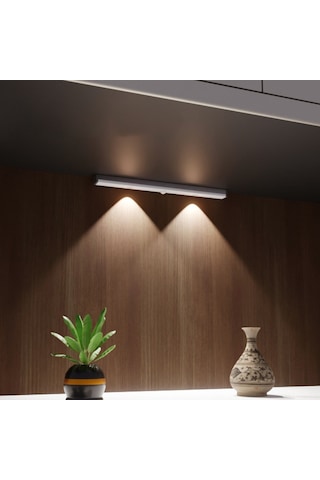 Teltree 21cm Beyaz Işık Kedi Gözü Sensör Lambası - Sürekli/sensör Modları, 450mah Pil, Mıknatıslı, Dolap/kitaplık/ıç Cepheler İçin Diğer