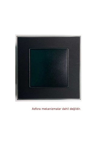 Asfir Schneider Asfora Serisi Pleksiglas Mat Siyah Tekli Çerçeve Apg501-71 Modeli