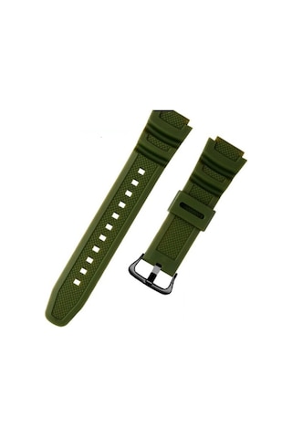 Casio Için Sgw-300 400 500 Ae1200 1300 Yeşil Haki Muadil Silikon