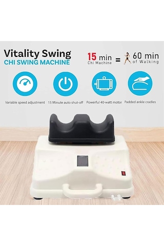 Akıllı Swing Ayak Masajı, Pasif Aerobik Bacak Egzersizleri İçin Tel Kontrollü Chi Swing Makinesi, Canlılık Aerobik Egzersizleri İçin 10 Vites Hızı Ayarlanabilir Leg Shake Master