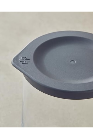 Home Fresh Safe Cam Kavanoz Gri Siyah