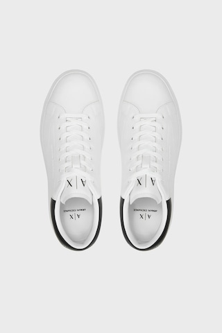 Armani Exchange Logolu Hakiki Deri Sneaker Ayakkabı Erkek Ayakkabı Xux123 Xv534 Ecru Ekru