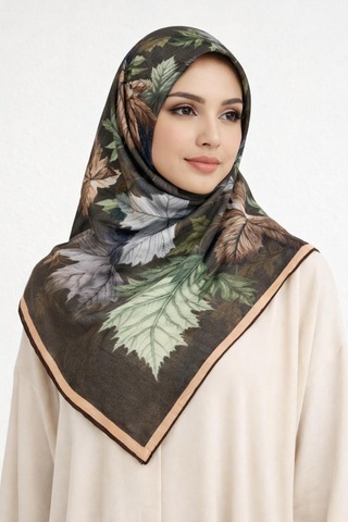 Mono Scarfs Soft Pamuk Eşarp-06109 Acı Kahve