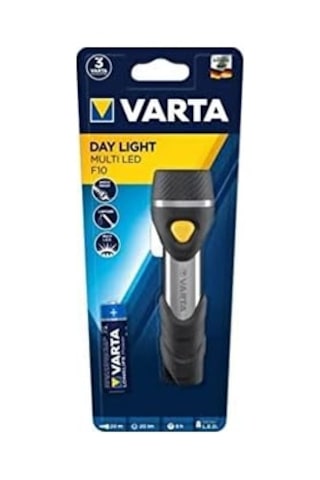 Varta Day Light Multi Led F10 Taschenlampe Mit 5 Leds İnkl. 1xaa Longlife Power Batterie, İdeal Für Haushalt, Camping, Angeln, Garage, Notfall, Stromausfall, Outdoor