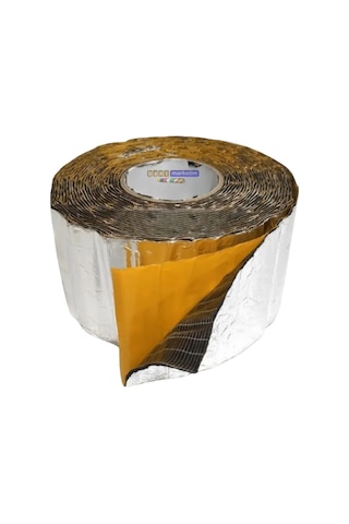 Oto Ses Yalıtımı 3mm Alüminyum Kaplı Kauçuk 10cm X 10mt D1165