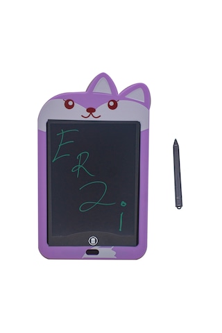 Dijital Çocuk Yazı Tahtası 8,5 İnc Ekran Kalemli Mor