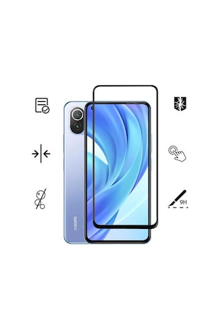 Xiaomi Mi 11 Lite Zore Kenarları Kırılmaya Dayanıklı Cam Ekran Koruyucu