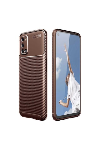 Oppo A52 Kilif Silikon Ince Karbon Lüx 533143495