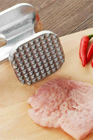 Çift Taraflı Et Dövme Çekici Pratik Et İnceltme Şekillendirme Çekici Chef Paslanmaz Çelik Et Düzelt