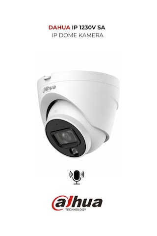 Ipc-hdw1230v-sa-0280b 2mp Dahili Mikrofonlu Ip Dome Kamera