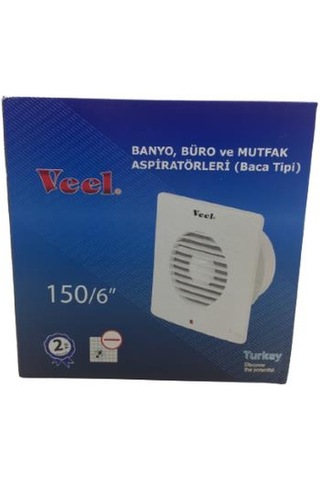 Veel Banyo Büro ve Mutfak Aspiratörleri Baca Tipi 20W 150Mm