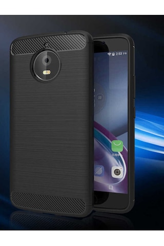 Lenovo Moto E4 Plus Kılıf Zore Room Silikon Kapak Siyah