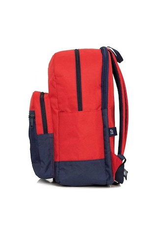 Kırmızı - Lacivert Unisex Çocuk Gap Çift Bölmeli Sırt Çantası 03398