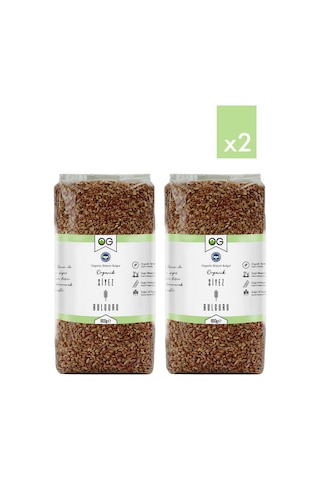 2 Li Organik Pilavlık Siyez Bulguru 800 Gr