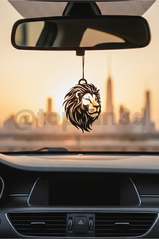 Aslan No1 Dikiz Ayna Süsü - Araba Süsü - Oto Aksesuar - Çift Taraflı