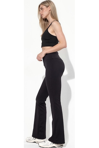 Hiccup Yüksek Belli Comfortlux Flare Pantolon Siyah