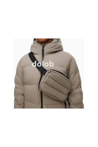 Dolob Aşağı Ceket Kadın Makyaj Saklama Çantası Basit, Hafif, Şık Fitness Spor Koşu Bel Çantası Krem