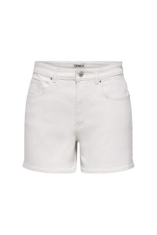 Only Onlphine Pamuklu Regular Fit Kot Short Bayan Short 15372986 Beyaz