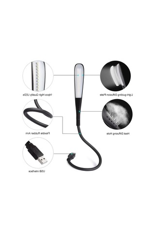 14 Led Işık Ve Ayarlanabilir Parlaklık Özellikli Usb Masa Lambası .