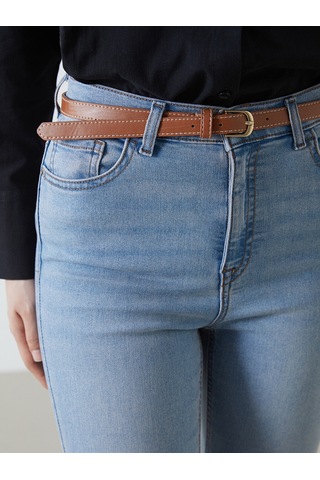 Lcw Jeans İndigo Beli Kemerli Jüpiter Süper Skinny Fit Jean Pantolon