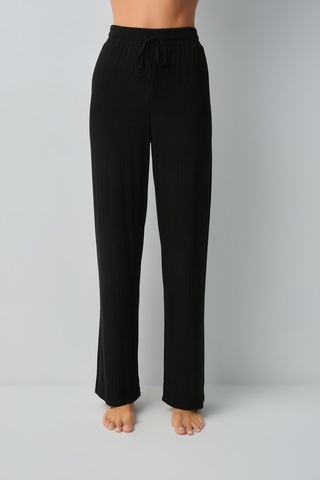 Suwen Comfort Geniş Yaka Pijama Takımı Wsh10510095012 Siyah
