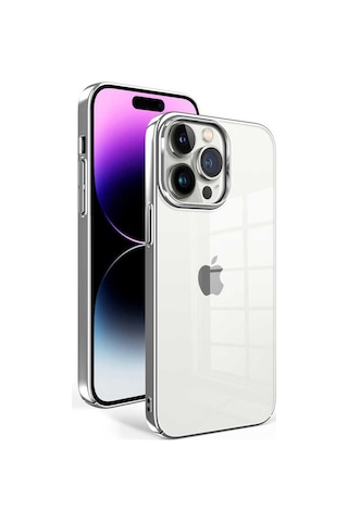 Zeyline Apple Uyumlu iPhone 14 Pro Max Zore Sun Kapak-gümüş
