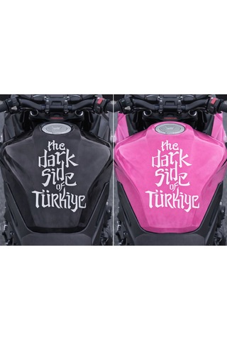 The Dark Side Of Türkiye Moto Sticker Üst Depo - Büyük Boy 12x18 Cm - Kişiselleştirilebilir