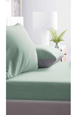 %100 Cotton Pamuk 120x200+30 Cm Fitted Lastikli Tek Kişilik Çarşaf Bed Sheett Petrol Yeşili