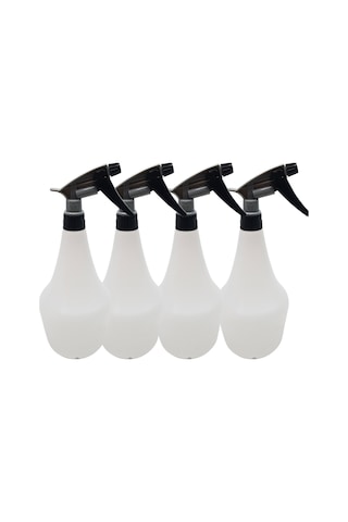 Boş Sprey Şisesi- Gri Sıvı Püskürtme Sprey Şişesi 4 Adet