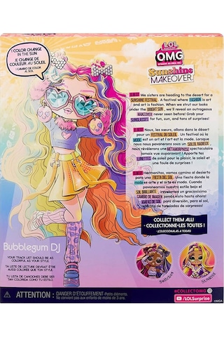 Lol Omg Sunshine Makeover Bebeği Bubblegum Dj Ll589426