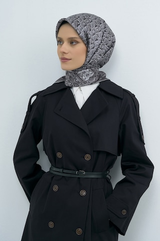 Armine Saf İpek Sura Eşarp-2026 İlkbahar-yaz- 951800d Füme-gümüş