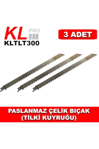 Klpro Kltlt300 Paslanmaz Tilki Kuyruğu Kemik Kesme Testere 3 Adet