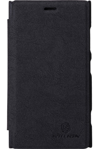 Nillkin Lumia 920 İle Uyumlu Ağaç Desenli Deri Kılıf Siyah Renk