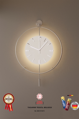 MetaQuartz Aksesuar (Büyük Boy-50*75 cm) E X C L U S I V E Mat Gümüş Kristal Seri -Pilli Led Mat Gri