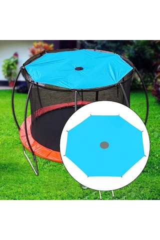 Suntek Trampolin Güneşlik Örtüsü Arka Bahçe Mavi Oyun 4.28m