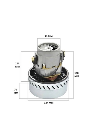 Elektrikli İle Uyumlu Süpürge Motoru Srv60cp Bakır Sargılı 1200 W