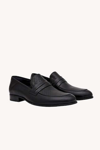 Ysf Erkek Siyah Klasik Loafer Ayakkabı