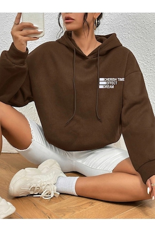 Altamira Unisex Effect Baskılı Oversize Kapşonlu Sweatshirt 001