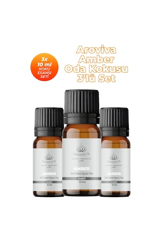 Amber Çiçeği Esansiyel Uçucu Koku Yağı Buhurdanlık Yağı Difüzör Esansı 3'lü Set 3x10ml Karışık Amber Çiçeği Esansiyel Uçucu Koku Yağı Buhurdanlık Yağı Difüzör Esansı 3'lü Set 3x10ml Karışık