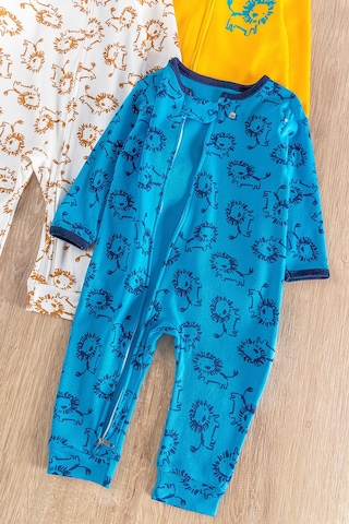 Babymod Aslan Figürlü Uzun Kollu 3'lü Erkek Bebek Tulum Takım 001
