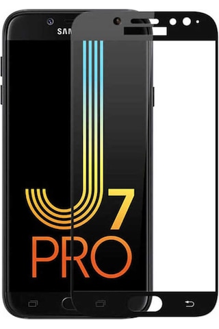 Galaxy J730 Pro Zore Kenarları Kırılmaya Dayanıklı Cam Ekran Koruyucu