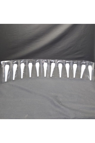 Paketli Plastik Dondurma Kaşığı 756 Adet 7 Beyaz