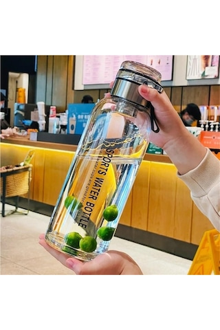 Maiyame 2l Borosilikat Cam Suluk, Sıcaklık Yalıtımı Ve Damlacık Önleyici Kapaklı, Dış Etkinlikler İçin Çay/su Depolayıcı Şeffaf