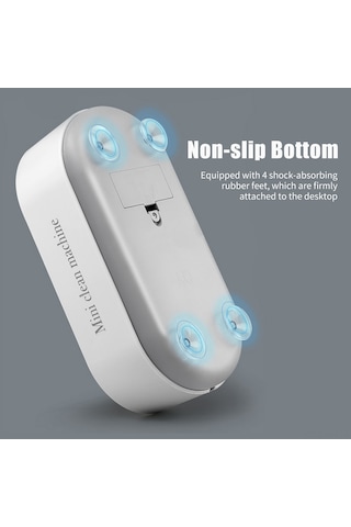 Ximistore9 Usb Şarjlı Mini Ultrasonik Temizleyici - Gözlük, Mücevher, Saat Ve Lensler İçin Taşınabilir, Yeşil