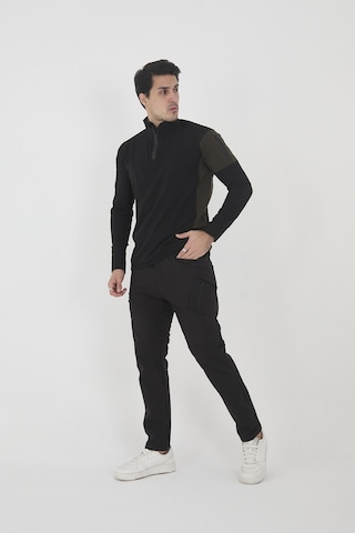 Camp Scoutland Camp594 Outdoor Softshell Su Ve Rüzgara Dayanıklı içi Polarlı Kışlık Erkek Siyah Taktik Pantolon