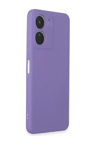Uryport Vivo Y16 Kılıf First Silikon - Lila