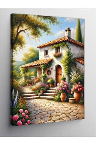 Kanvas Tablo Masalsı Bahçe Manzarası 100cmx140cm