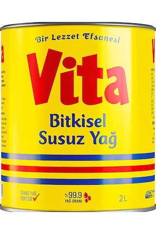 VITA BITKISEL SUSUZ MARGARIN 2 L